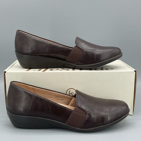 Lifestride Shoes - NEW Lifestride Women’s Isabelle Slip on Loafers Brown Size 6.5M